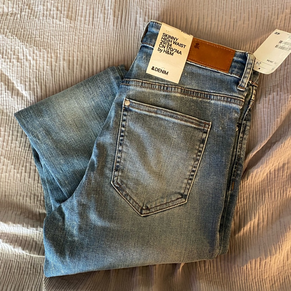 H&M skinny high waist jeans 29/34 NWT